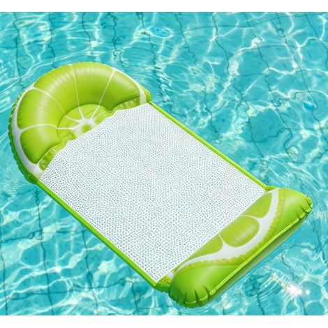 Lot de 2 hamacs gonflables piscine 4-en-1 – Flottants pour adultes et enfants – Capacité 200 kg – Technologie anti-fuite AFDH (1/4)
