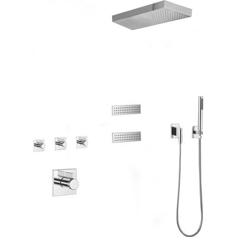 Mexen Fall set doccia a incasso, cromo - 7602-04-00 (1/2)