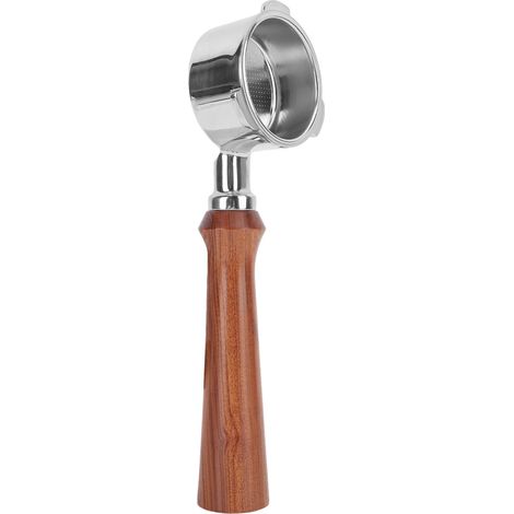 Edelstahl-Siebträger (51 mm, ohne Griff), Holzgriff und 3 Halterungen, kompatibel mit Kaffeemaschinen, Ersatzteil Typ 1 (1/5)