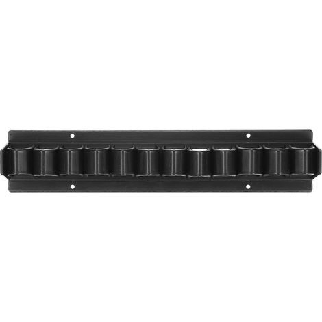 Étagères de rangement pratiques en plastique (lot de 2, noires) (1/5)