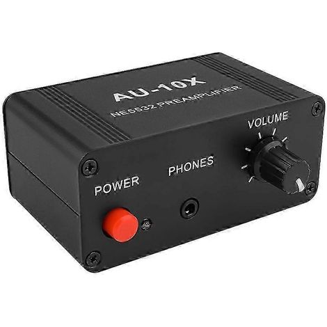 Préamplificateur de signal audio AU-10X NE5532, carte de préamplification pour casque, gain 20 dB, RCA 3,5 mm, contrôle du volume T RK (1/5)