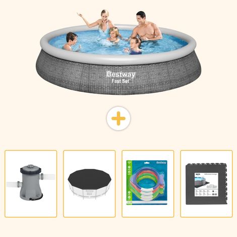 Bestway Bestway Fast Set Ronde - 396x84 cm - 5-pièces S317 (1/5)