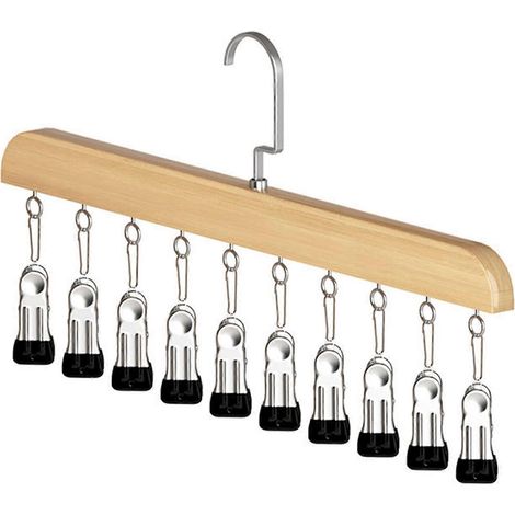 Porte-chapeaux multifonctionnel pour la maison - Gain de place, installation facile et ajout élégant à toute décoration intérieure. Modèle boutique couleur bois. (1/5)