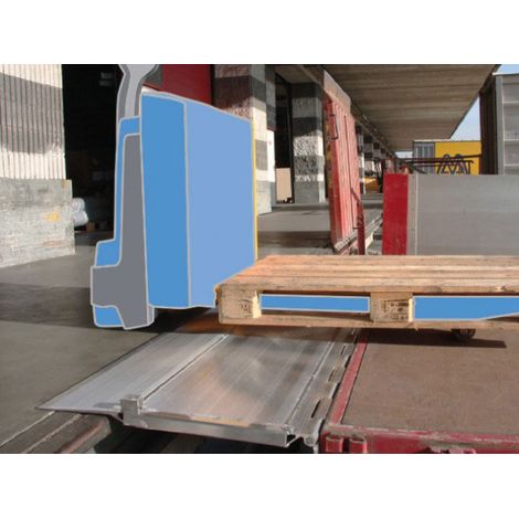 Rampa per banchina - Lunghezza 940 mm/ Larghezza 1250 mm - Portata 2510 kg - Prezzo unitario - MS030AC/0940