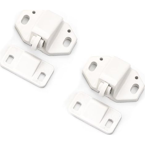 Loquets de porte en plastique pour armoires, caravanes, penderies, camping-cars, bateaux, 2 pièces (1/4)