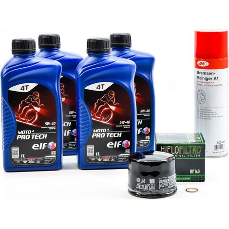 Kit Entretien Vidange pour BMW S 1000 XR de 2015 à 2019 - ELF MOTO 4 PRO TECH 5w40 4L