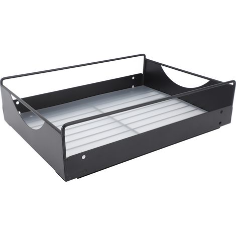 Armoire de cuisine coulissante en acier au carbone, glissière silencieuse, étagère de rangement pour placard, salle de bain, noir, L 302x401x115mm (1/5)