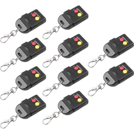 Telecomando duplicatore a 2 canali con codice fisso per apriporta da garage o sistema di allarme, 330 MHz