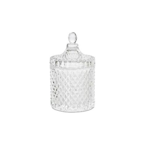 ANDREA HOUSE CR25003 Caja Vidrio Diamond Ø10,5X17Cm - ref: CR25003