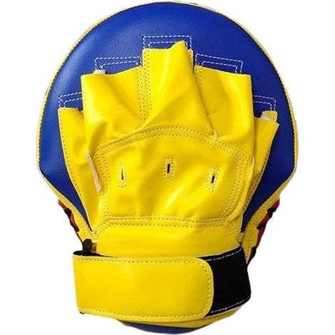 Kick Boxing Curved Focus Punching Mitts Training Pratique Strike Pad MMA Arts martiaux Dojo Workout Shield Gants Jaune Bleu