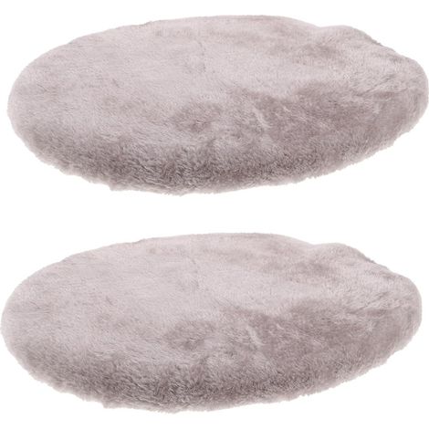 couvre abattants de toilettes ronds décoratifs en polyester