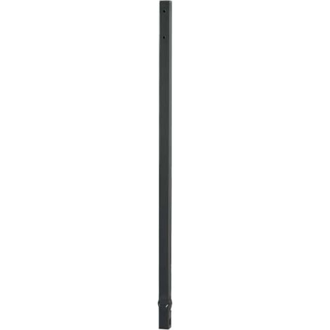 JVD - Poteau à sceller en acier (1270x30x50 mm), noir. - Matériel professionnel