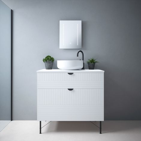 Ares Tunable LED Mirror - 390 x 500 x 57mm with Shaver Socket IP44 Rated Multi LED Points Dimmable Demister (1/5)