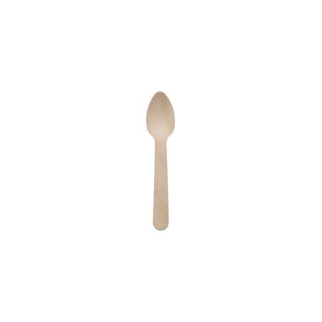 Cuillères à café TGE, en bois, 11 cm, couleur : 100 pièces.