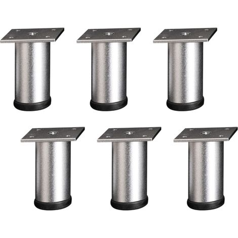 Rehausseurs de cadre de lit modernes en aluminium, 6-Argent (1/2)