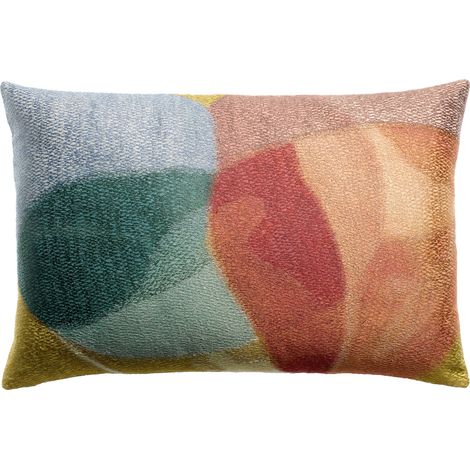 VIVARAISE - Coussin brodé multicolore Vivaraise - 40 x 65 cm (1/3)
