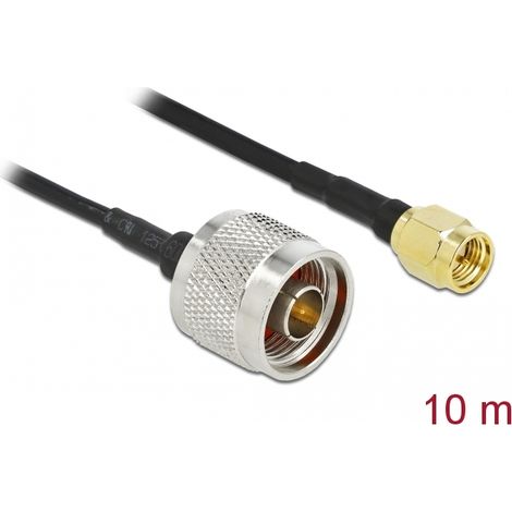 Delock Antena Cable N macho a SMA macho LMR/CFD100 10 m low loss