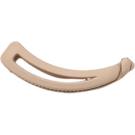 Pince à cheveux en forme de queue de cheval, pince banane, en plastique, pour femme. Épingle à cheveux simple et élégante.-Beige (1/5)