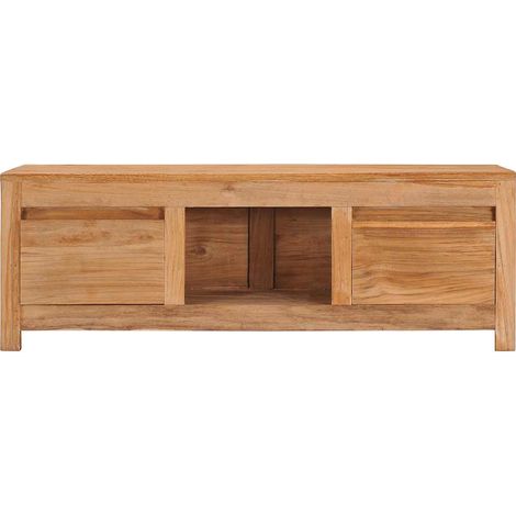 Maison Exclusive - TV-Schrank 100×30×35 cm Massivholz Teak