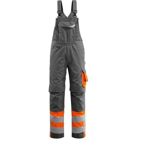 Mascot-15669-860 Sunderland Latzhose Safe Supreme Gr. 90C56 dunkelanthrazit/hi-vis orange (1/4)