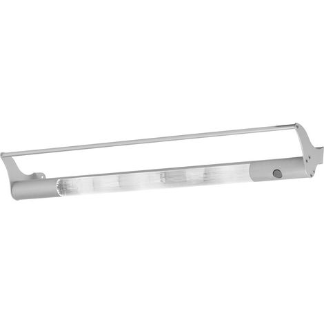 Eglo – Lampe de cuisine sous plan – Aluminium brossé moderne – 3 flammes G4 – Dimensions 59x10,3x7,5cm – Interrupteur intégré