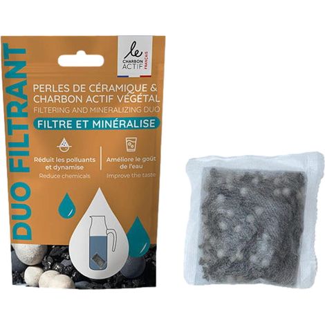 Duo Filtrant Et Minéralisant : Charbon Végétal Actif Et Céramique (1/5)
