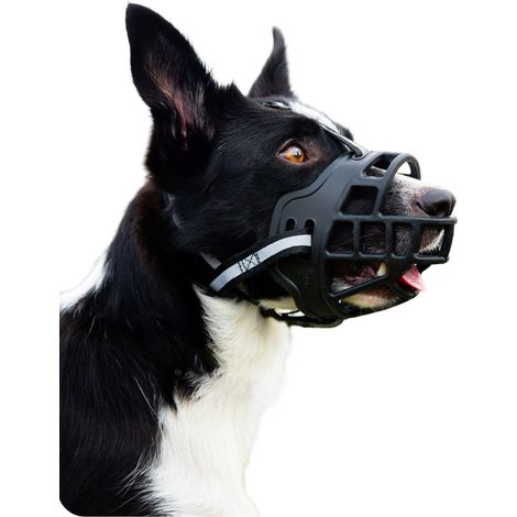 Dog Muzzle, Humane Muzzles for Positive Training, Stop Biting Chewing Scavenging Licking, Allow Panting, Easy to Use