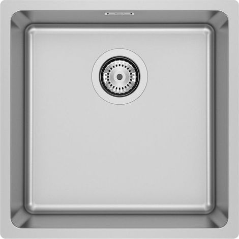 Fregadero de 1 cubeta de acero inoxidable ROMA - ROCA Medidas: 450x400x200 mm