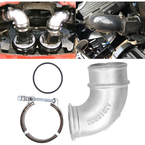 Coude d'admission turbo 90 degrés avec collier de serrage pour Cummins 6BT 6BTA 4BT et DAF