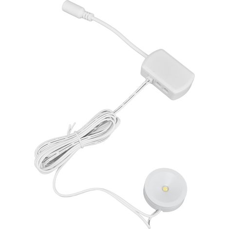 Weißes LED-Stehlampen-Set, ultraflache runde Schrankleuchte, dimmbarer USB-Spot für Vitrinen, weiße Ankleidezimmer-Deckenleuchte (4er-Set) (1/5)