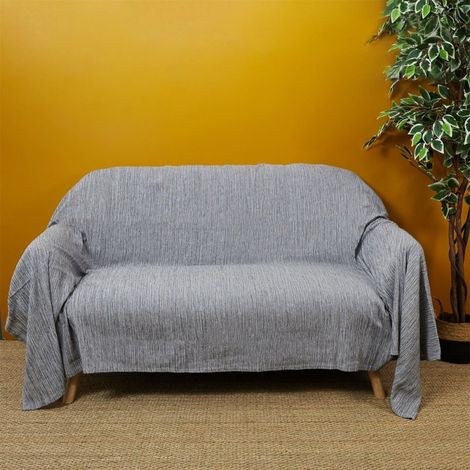 Jeté de canapé 170x250 cm gris anthracite (1/3)
