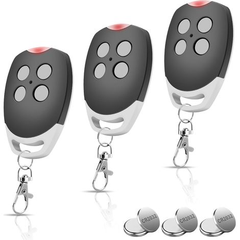 433,92 MHz Télécommande Pour Porte Garage, Remplacement Pour Ditec GOL4, BIXLP2, BIXLS2, BIXLG4, Télécommande 4 Canaux, Code Tournant, 3 Pièces (1/5)