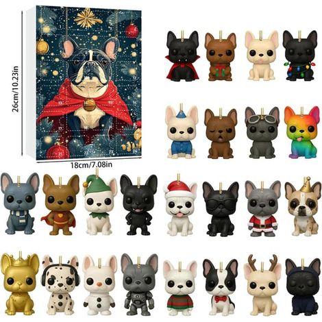 2026 Julkalender Blind Box: Husdjurshund Berlock Blind Box - Julkalender (1/4)