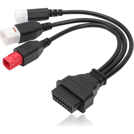 OBD2 Câble de Diagnostic 3 4 6 Broches Adapte Câble pour Honda Suzuki Moto Connecteur de détection de défaut