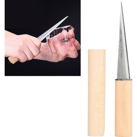 Couteau à Glace Style Japonais pour Bar - Pic à Glace Manuel avec Étui de Protection