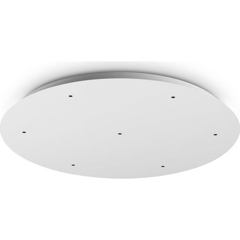 Ideal Lux Plafoniera moderna Mapa 1 luce LED integrato bianca alluminio vetro (1/2)