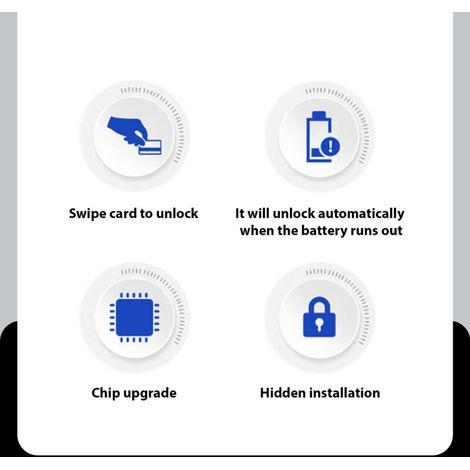 Cerradura de cajón de fácil instalación, armario con sensor electrónico RFID programable para oficina en casa -Crezuo