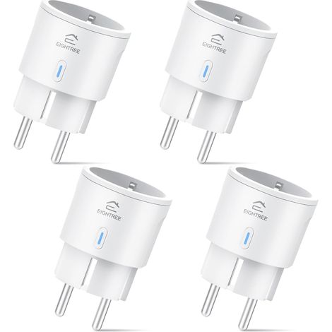 Prise Connectée WiFi, Mini Prise Intelligente, 16A 3680W, Compatible avec , , , Suivi de la Consommation d'énergie, 2,4 GHz Requis (1/5)