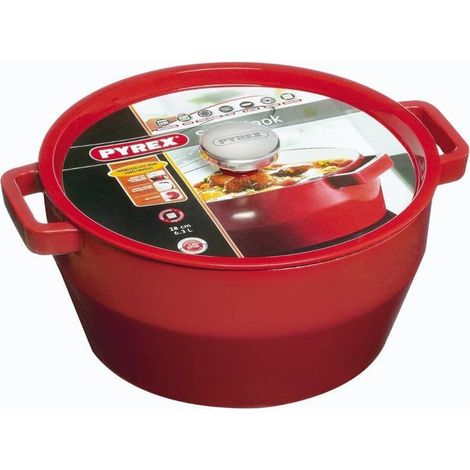 Pyrex Moderne Cocotte rot 6,3 L 28 cm (1/3)