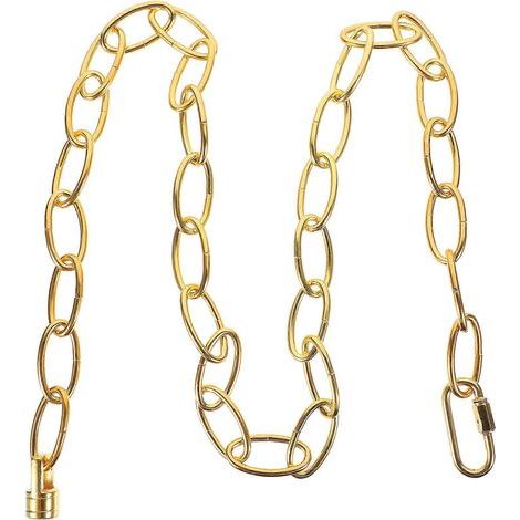 Kronleuchterkette, Bilderkette, Lampenkette, Zubehör – 100 x 2 x 0,38 cm – Gold (1/3)