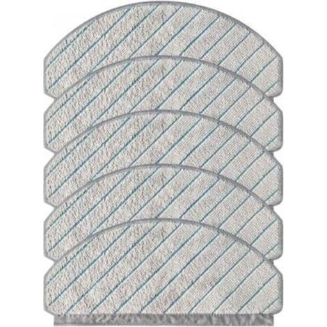 Pack of 5 replacement cloths for Ecovacs Deebot T10 Plus vacuum cleaner. Cleaning cloths compatible with Ecovacs Deebot T10 Plus. (1/4)
