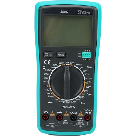 890D Digitalmultimeter mit elektrischer Prüfspitze, automatischem Schutz, Voltmeter und Amperemeter (1/5)