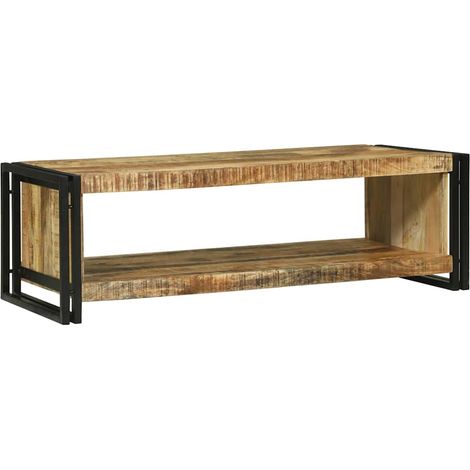 Table basse,Table d'appoint,Table de Salon 120 x 50 x 38 cm Bois de manguier brut massif CFW46615 (1/5)