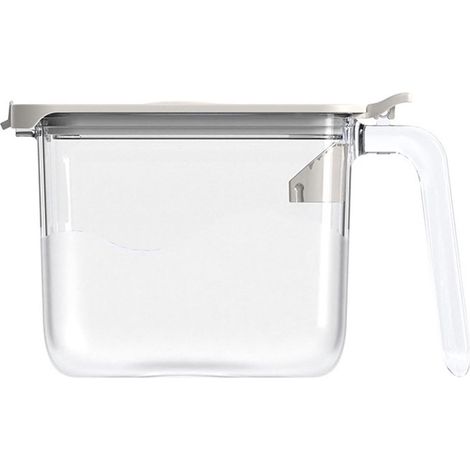 Boîte à épices de cuisine avec poignée, cuillère, récipient à assaisonnement hermétique, pots à condiments en plastique transparent, boîte à épices pour sel et sucre (1/5)