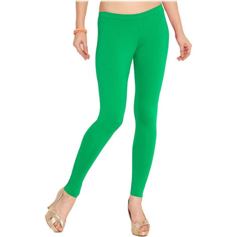 Leggings moldeadores de algodón en diferentes colores veraniegos FUSEAUX Color: Verde - Talla: L-XL