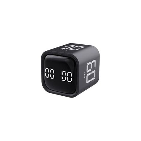 Timer cubo per la produttività con sensore di gravità, display LED reversibile, 4 durate preimpostate, doppia modalità, controllo del tempo, timer conto alla rovescia, ideale per cucinare e studiare, 