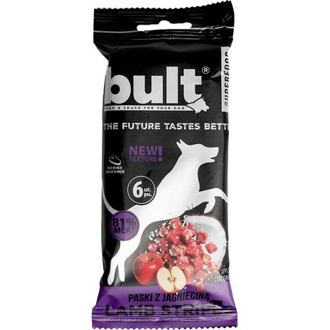 BULT Tasty Stripes Superfood Lamm-Leckerlis für Hunde, 6 Stück (1/3)