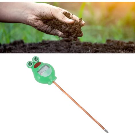 Hygromètre de Sol pour Jardin Testeur d'Humidité du Sol Indicateur de Pointe en Forme de Grenouille-KZQ (1/5)
