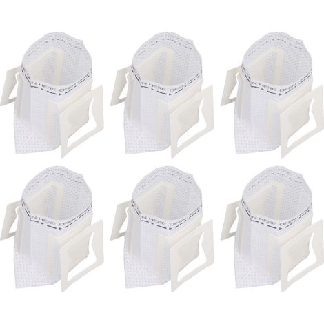 100 Sachets Filtre à Café Non Tissé Épais avec Oreillettes pour Voyage (1/5)