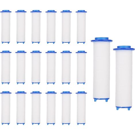20pcs Cartouches Filtre Pommeau de Douche PP Coton Remplacement (1/5)